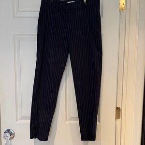 Men's Black Pinstripe Pants